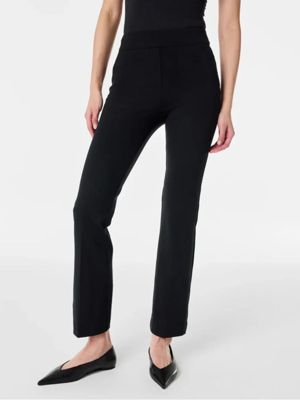 Spanx Perfect Pant Kick Flare Cropped in Black, Women’s size Large - Picture 6 of 15